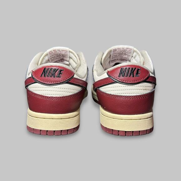 Nike Dunk Low GS “Just Do It” Red and Sail Sneakers - Size 7.5 - Picture 5 of 7
